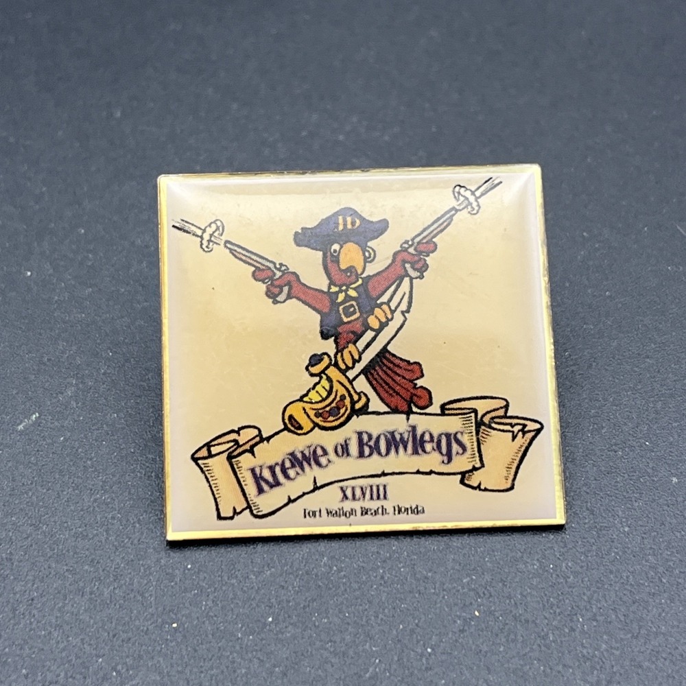 Krewe Of Bowlegs Fort Walton Beach Florida Lapel Hat Pin